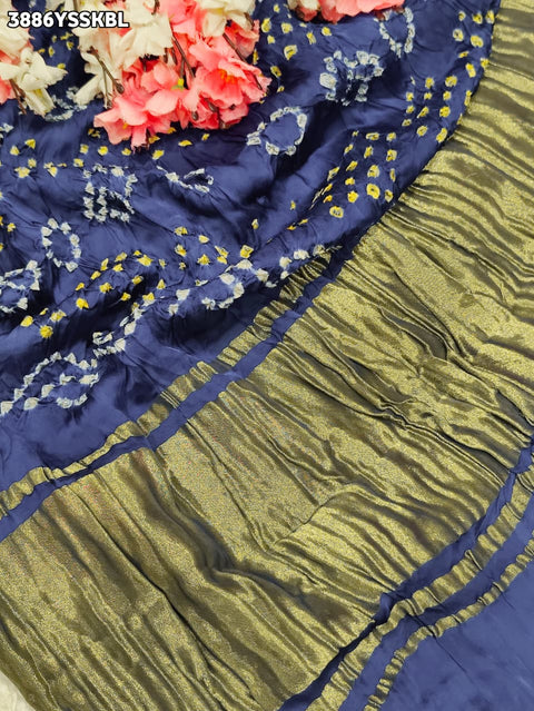 KcPc Premium Gaji Silk Bandhani Saree Collection