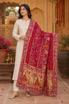 KcPc Latest Khaddi Georgette kalamkari Style Wth Embroidery Work DupattaTUF