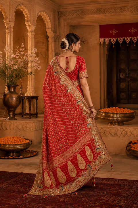 KcPc Luxury Georgette Saree with Heavy Embroidery    TUF