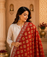 KcPc Khaddi Georgette Meenakari Style Wth Embroidery Work DupattaTUF