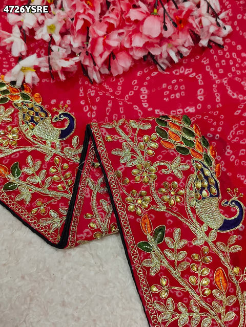 KcPc Premium Gotapatti Handwork Georgette Sarees    KDN