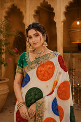 KcPc Premium Georgette Bandhani Festive Wear Sarees KDN