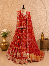 KcPc New Premium Pure Gaji Silk Lehengas for Traditional EleganceRGC