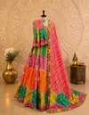 KcPc Crepe Silk Lehengas Featuring Stylish Prints and Beautiful Cutdana DetailingBHUTA