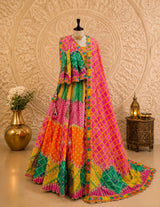 KcPc Crepe Silk Lehengas Featuring Stylish Prints and Beautiful Cutdana DetailingBHUTA