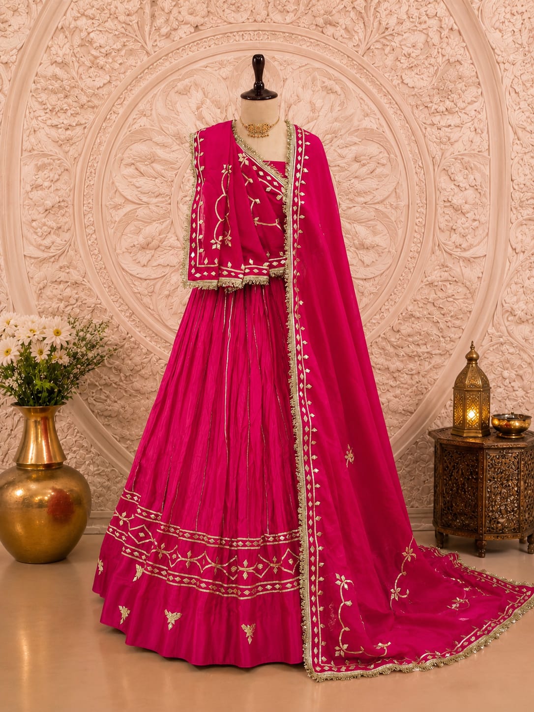 KcPc Premium Gaji Silk Lehenga with Rich Gotapatti Detailing RGC