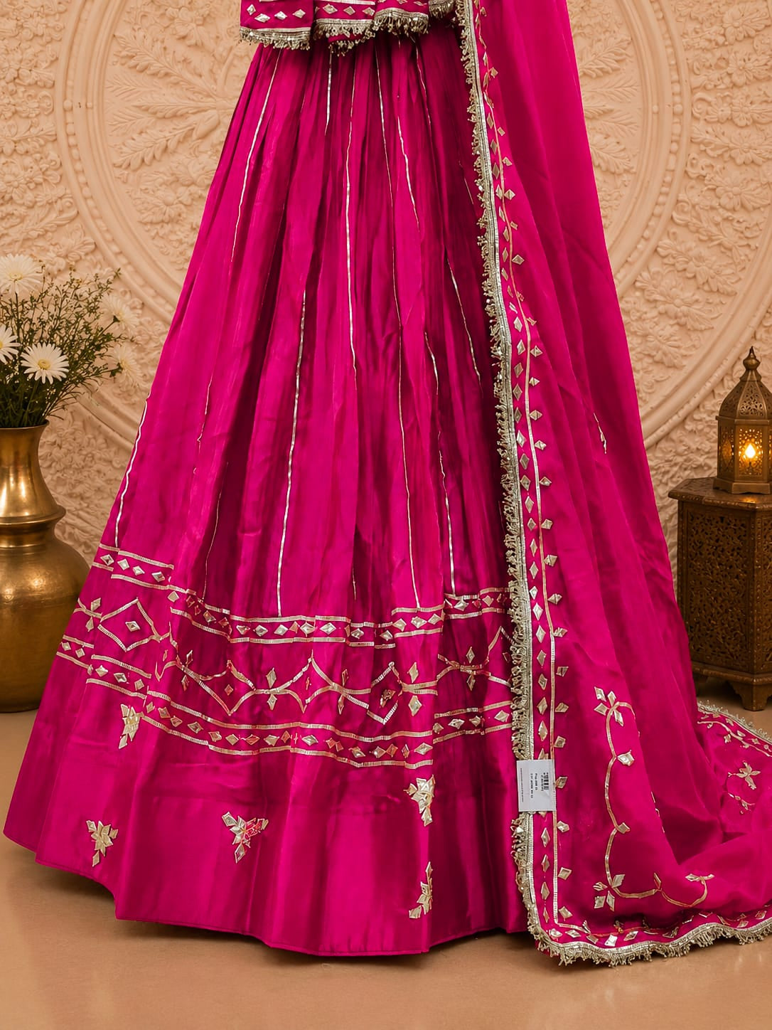 KcPc Premium Gaji Silk Lehenga with Rich Gotapatti Detailing RGC