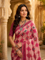 KcPc New Premium Kalamkari Style Cotton Saree for Elegant Casual Wear