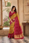 KcPc Traditional Printed Style Gaji Silk Saree SAM