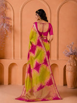 KcPc Premium Cotton Silk Banarasi Saree with Zari BorderGAN