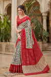 KcPc Royal Printed Style Gaji Silk SareeSAM