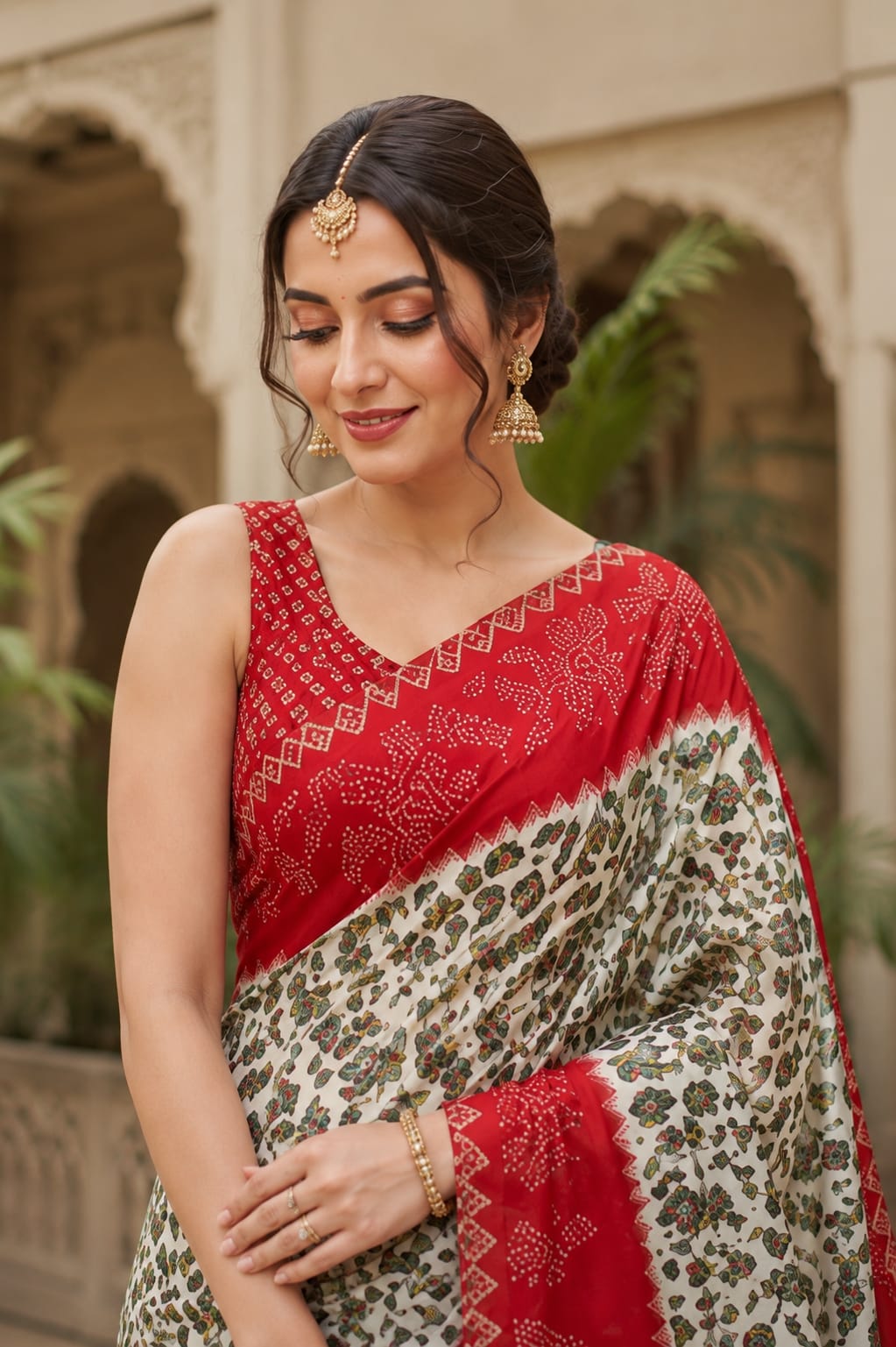 KcPc Royal Printed Style Gaji Silk SareeSAM