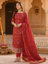 KcPc Premium Gaji Silk Bandhani Suit Set with Gotapatti Work JITEN