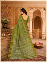 KcPc Luxury Cotton Silk Festive Wear Zig Zag SareeSTL