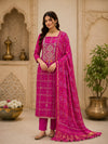 KcPc Royal Gaji Silk Bandhani Dress Material SetJITEN