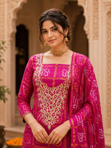 KcPc Luxury Gaji Silk Suit with Gotapatti Work JITEN