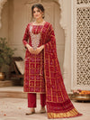 KcPc Premium Gaji Silk Bandhani Salwar Suit with DupattaJITEN