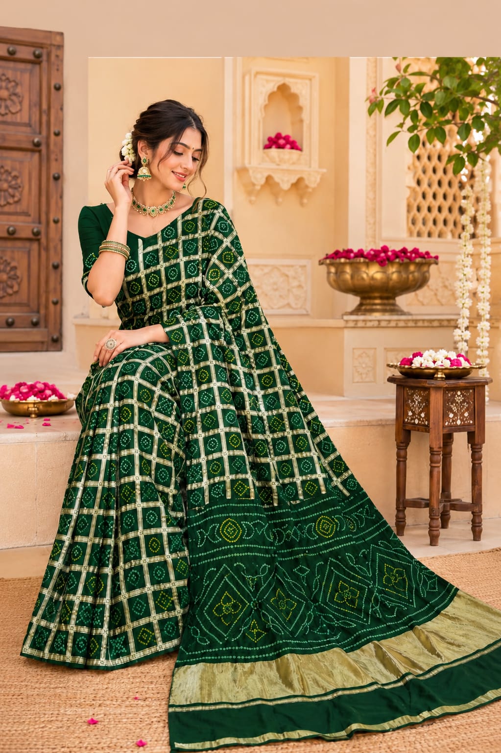 KcPc New Luxury Festive Wear Semi Gaji Silk SareeMSC