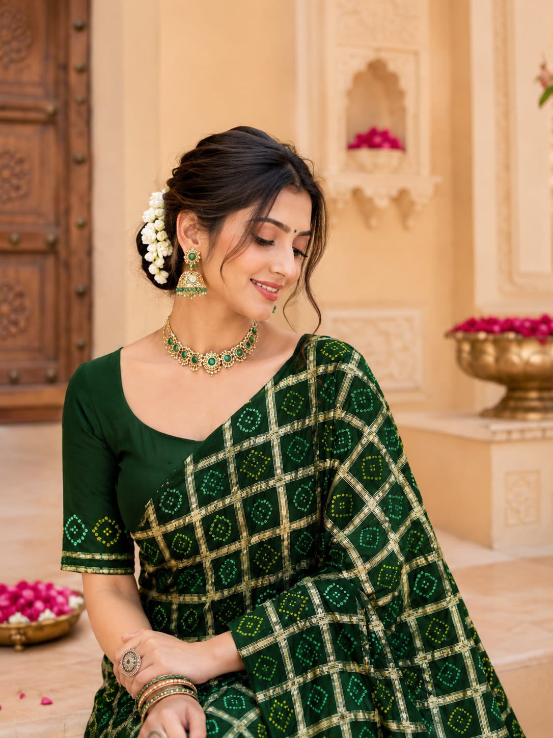 KcPc New Luxury Festive Wear Semi Gaji Silk SareeMSC