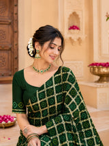KcPc New Luxury Festive Wear Semi Gaji Silk SareeMSC