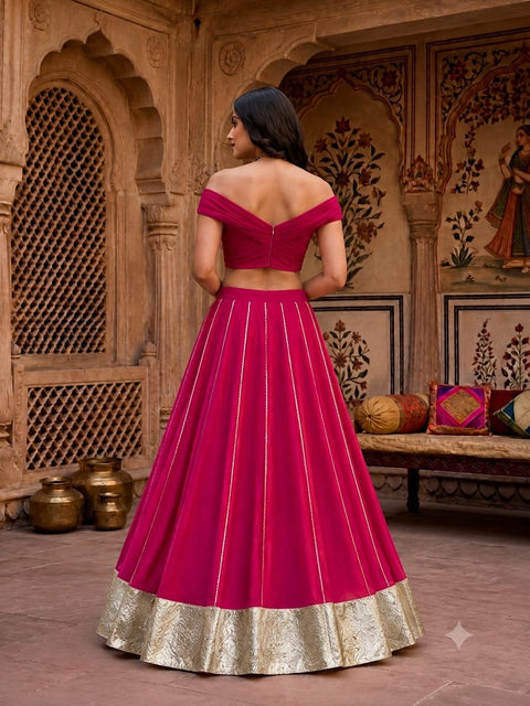 KcPc New Taditional Charm Cotton Silk Lehenga for Weddings & Festivals  SSB