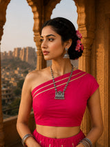 KcPc New Royal Traditional Lehenga in Cotton Silk with Gota Touch SSB