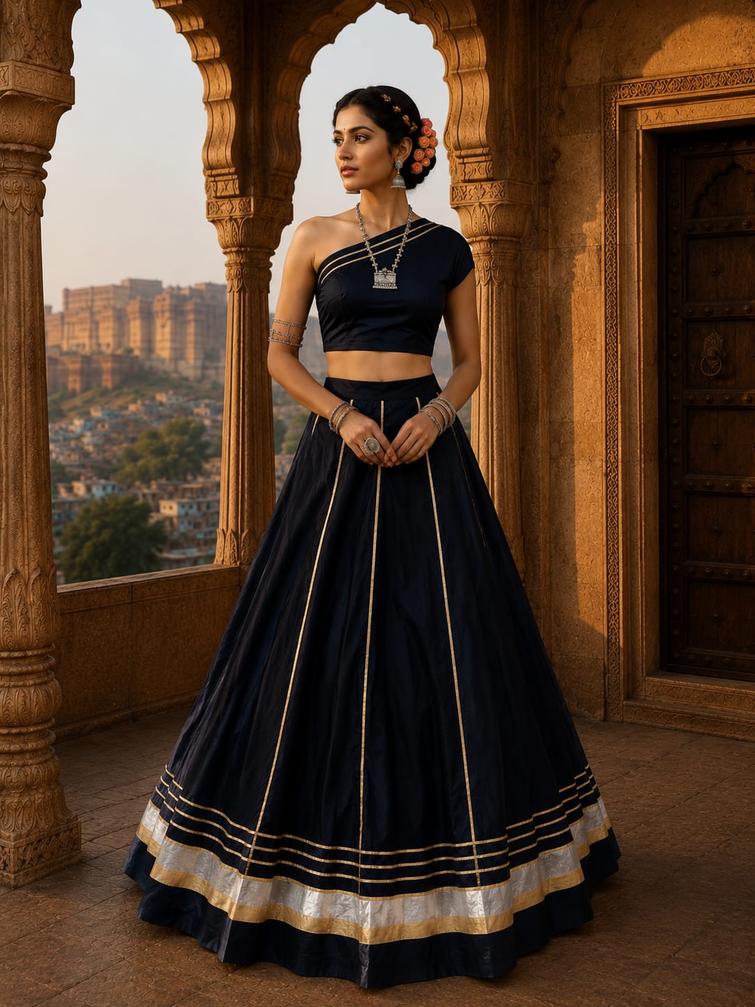 KcPc New Festive Charm Cotton Silk Lehenga with Hand Gota DesignSSB