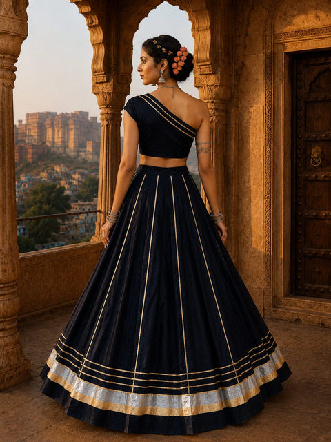 KcPc New Festive Charm Cotton Silk Lehenga with Hand Gota Design  SSB