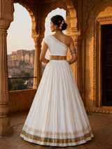 KcPc New Cotton Silk Festive Lehenga with Traditional Gota Work SSB