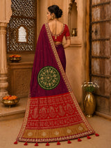 KcPcRoyal Gaji Silk Saree with Gota Patti WorkAMT