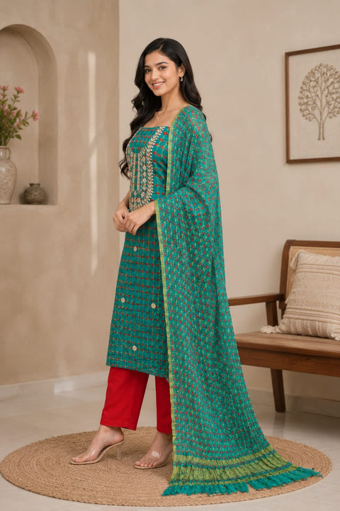 KcPc Traditional Bandhani Suit Collection   KML