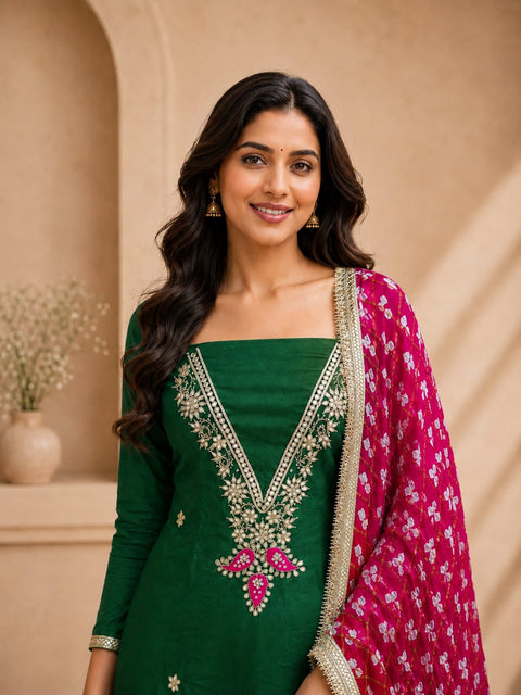 KcPc Elegant Modal Silk Bandhani Salwar Suits Collection     KML