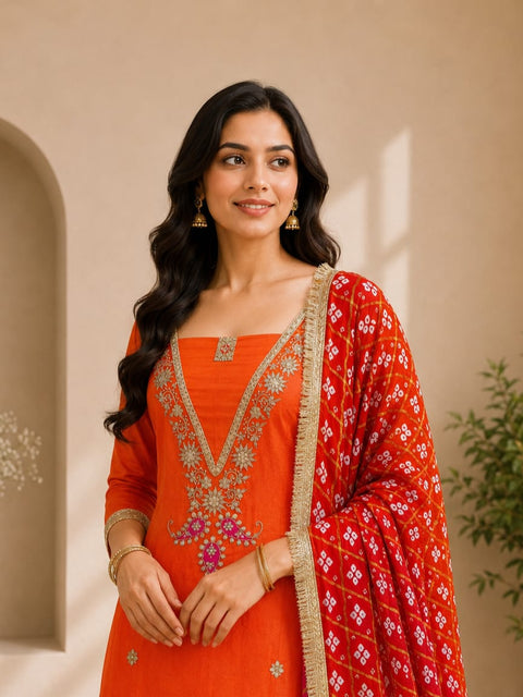 KcPc Premium Bandhani & Gotapatti Work Suit Collection    KML