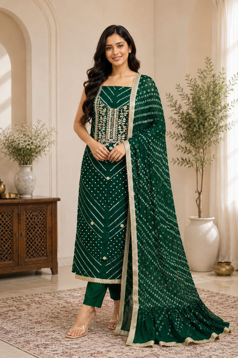 KcPc Exclusive Modal Silk Bandhani Suit Collection    KML