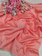 KcPc New Beautiful Chiffon Saree with Rich Gota Work and Royal Appeal