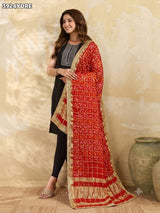 KcPc Classic Bandhani Design Art Silk Dupatta SACR