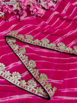 KcPc Beautiful Leheriya Style Georgette SareesPDM