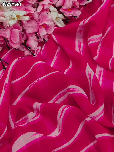 KcPc Beautiful Leheriya Style Georgette Sarees  PDM