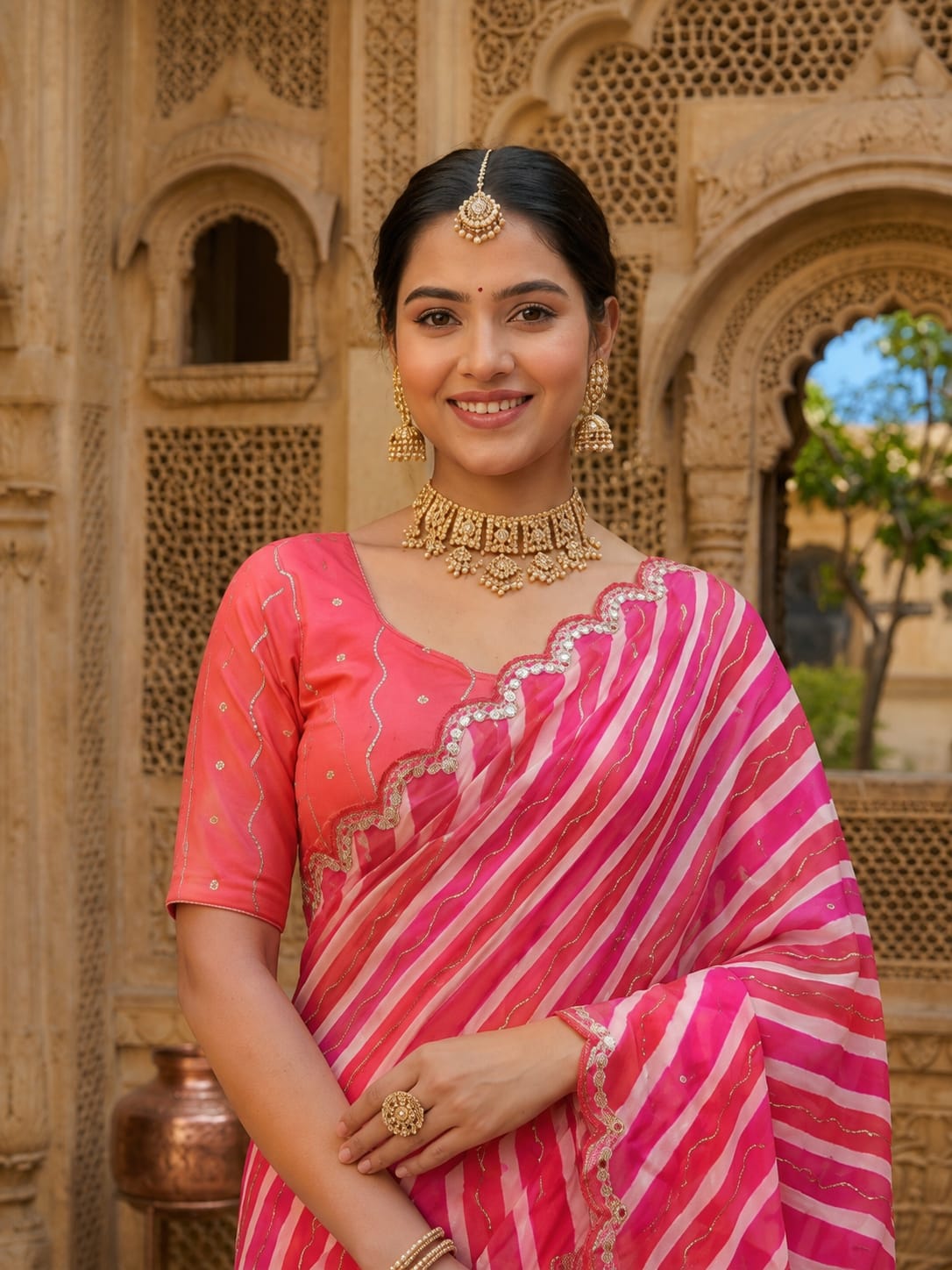 KcPc Luxury Silk Saree with Elegant Tari Embellishment Finish