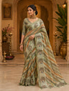 KcPc Traditional Leheriya Cotton Silk Saree with Designer Aari Tari WorkSTL