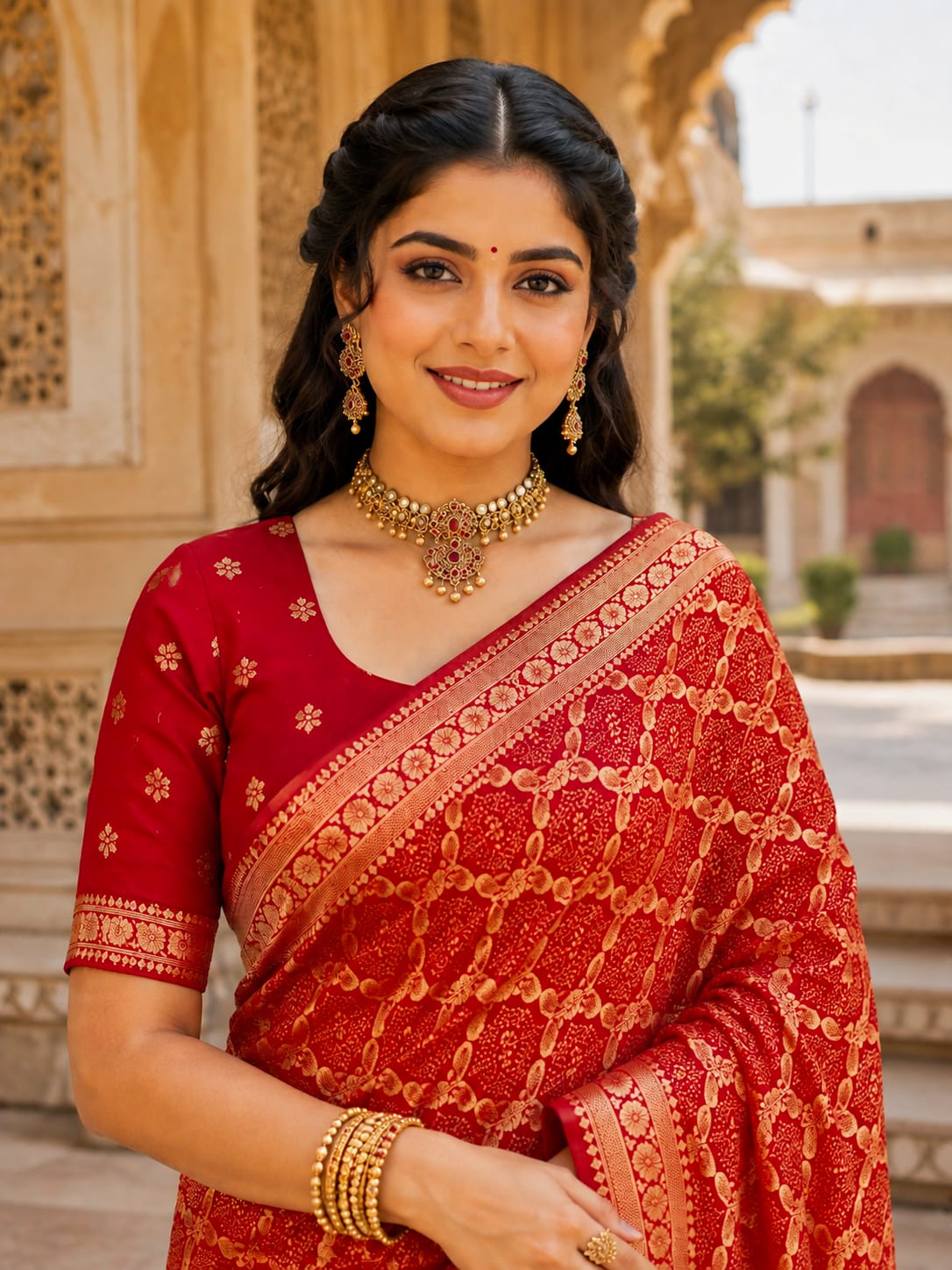 KcPc Traditional Banarasi Georgette Saree Collection