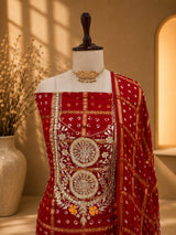 KcPc Luxury Gaji Silk Bandhani Suit Set for Festive Wear JITEN
