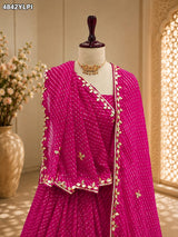 KcPc Premium Georgette Leheriya Gottapati Work Traditional Lehenga SFS