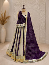 KcPc New Premium Leheriya Style Lehenga with Rich Gota Patti Embellishment