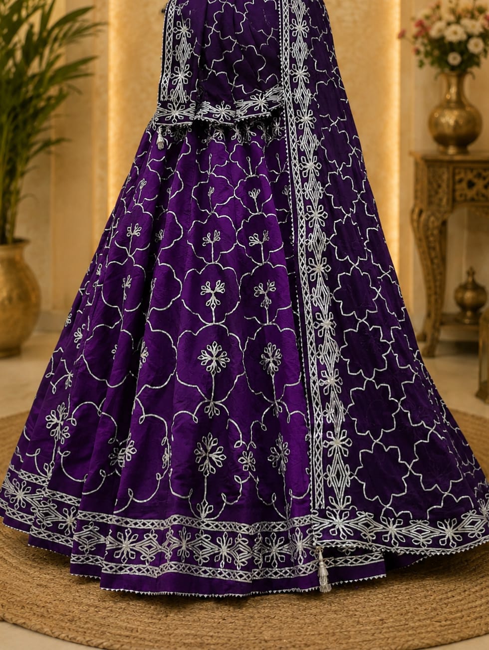KcPc Designer Festive Lehenga in HO Silk with Gota Patti WorkGOR
