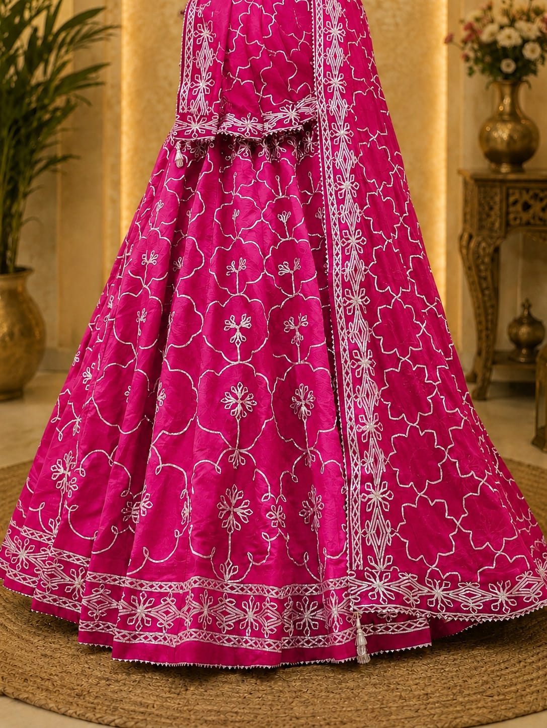 KcPc Premium HO Silk Lehenga with Beautiful Gota Patti WorkGOR