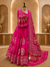 KcPc Royal Look Gaji Silk Bandhani Lehenga for WomenGOR