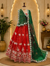 KcPc Premium Designer Georgette Lehenga with Beautiful Gotapatti Detailing GOR