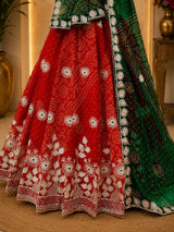 KcPc Premium Designer Georgette Lehenga with Beautiful Gotapatti Detailing GOR