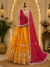 KcPc Royal Bandhani Georgette Lehenga with Elegant Gotapatti Detailing GOR